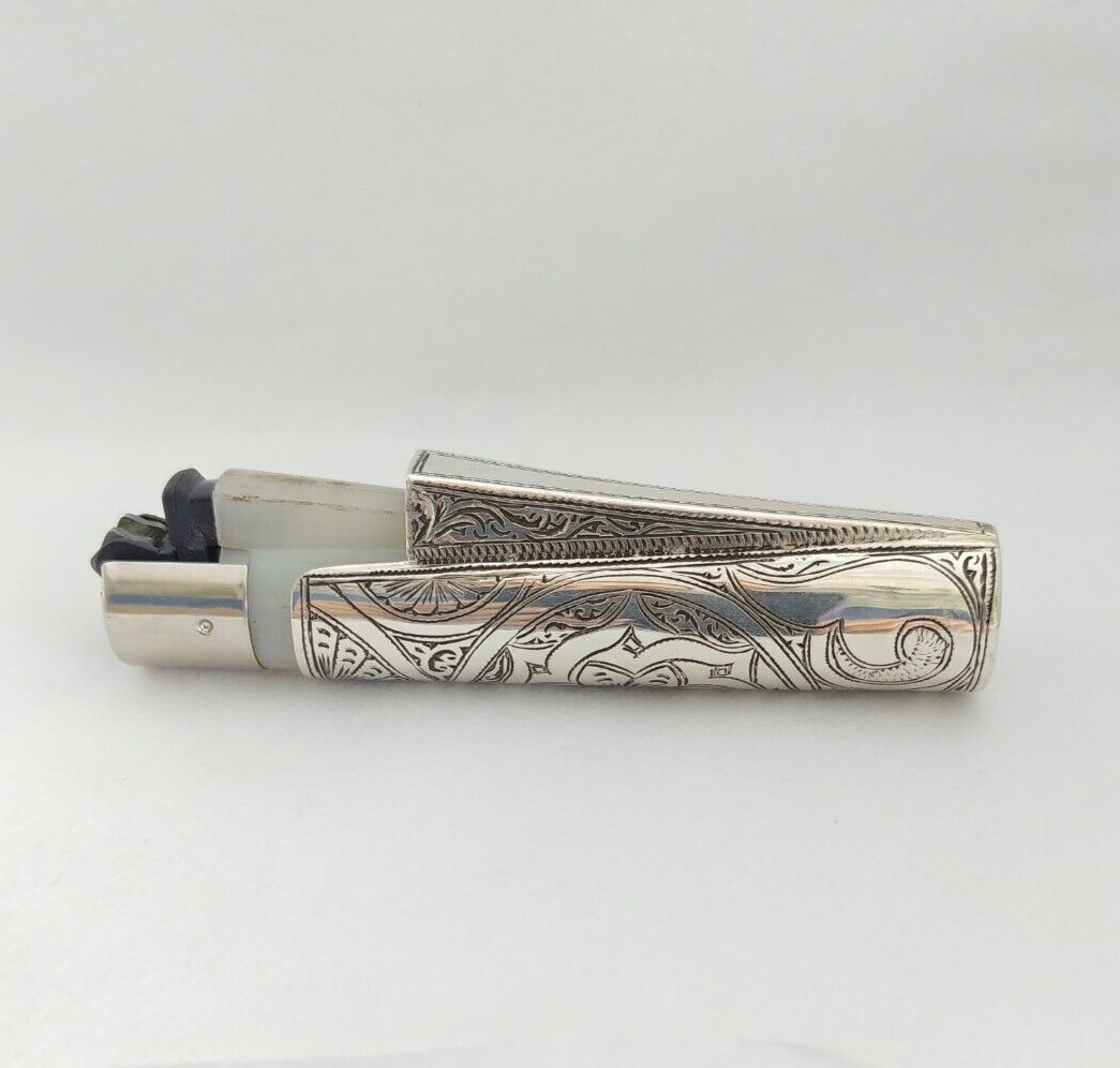 Clipper Lighter Case Sterling Silver Super Rare Unique Antique Cover  Vintage