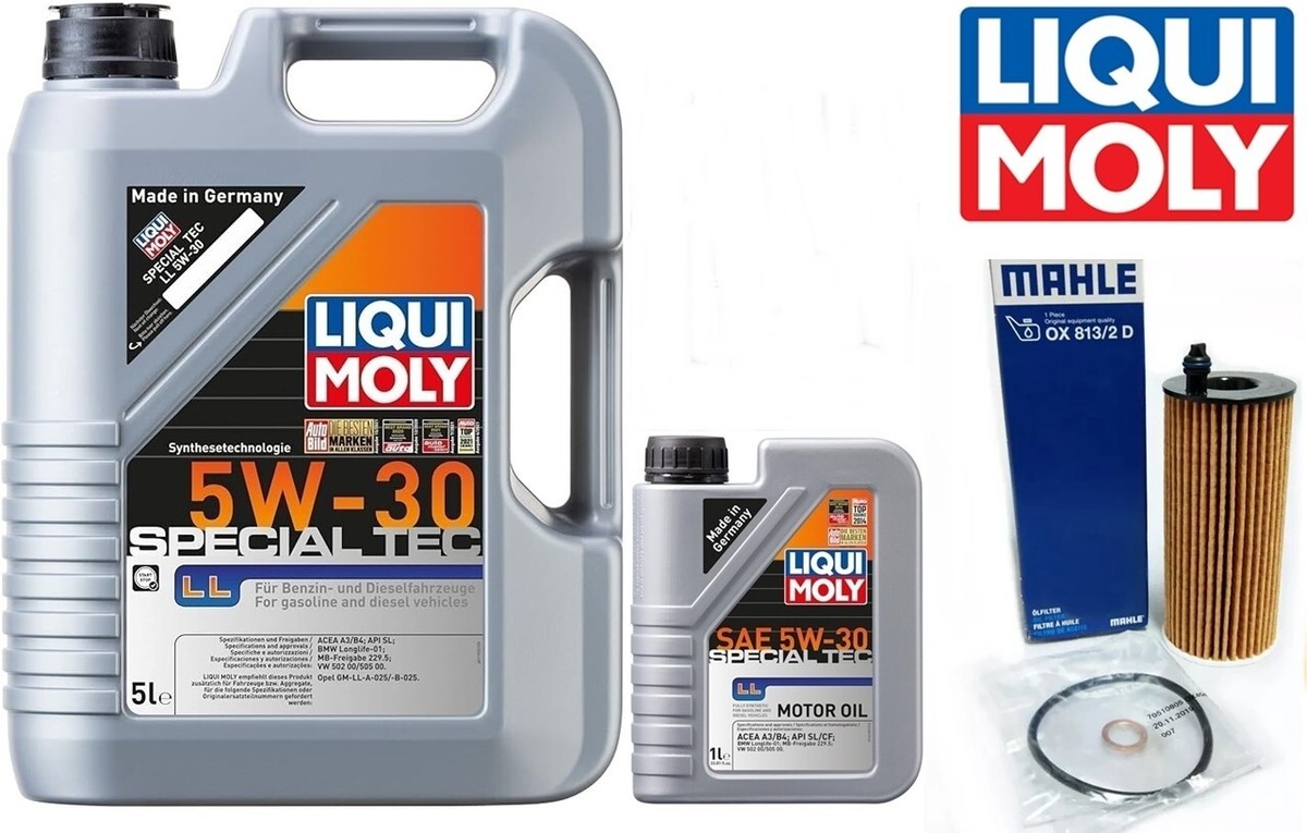 ☆ 6L Liqui Moly 5W-30 Special Tec Oil Change Kit Toyota Supra MKV