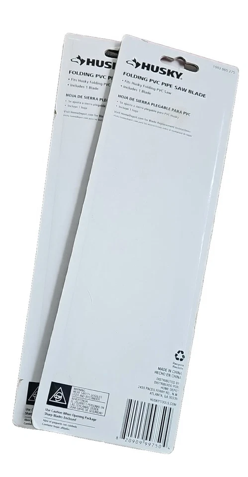 HUSKY Folding PVC Pipe Saw Blade 2 packages. # 1003005275 - Image 2 of 2