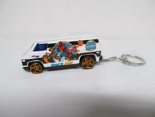 Hot Wheels New - SPACE JAM '70's Van Custom KEY CHAIN 