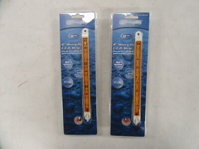 PIPEDREAM 8'' LED LIGHT STRIP 11 - 14 VOLTS PAIR (2) RED MLDST-8RD-BT BOAT