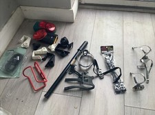 Bike Parts.lights + Holders .halford Pump + Foot pump Hose.3 Christophe Clips