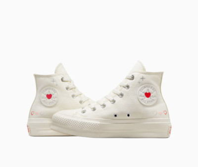 NEW Women CONVERSE Hearts Valentine's Y2K Lift A09114C Shoes A01599C A19060C