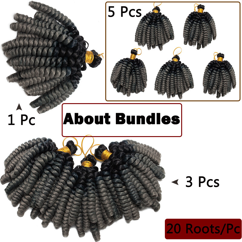 Jamaican Bounce Jumpy Wand Curl Afro Crochet Braids Real Soft Hair