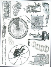 Unmounted Rubber Stamp Plate, Unmounted/Uncut Pink Rubber Stamps