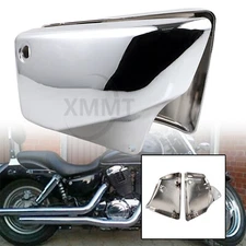 US Chrome Side Battery Cover For Honda Shadow ACE Aero Sabre Spirit VT1100 99-08