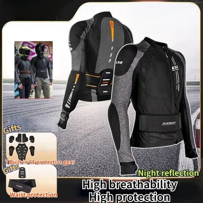 Motorcycle Jacket Moto Riding Clothing Armor Breathable MenWomen Protective Gear