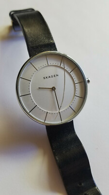 Skagen Women SKW2611 Gitte Quartz Watch Black Leather Band  display picture 2