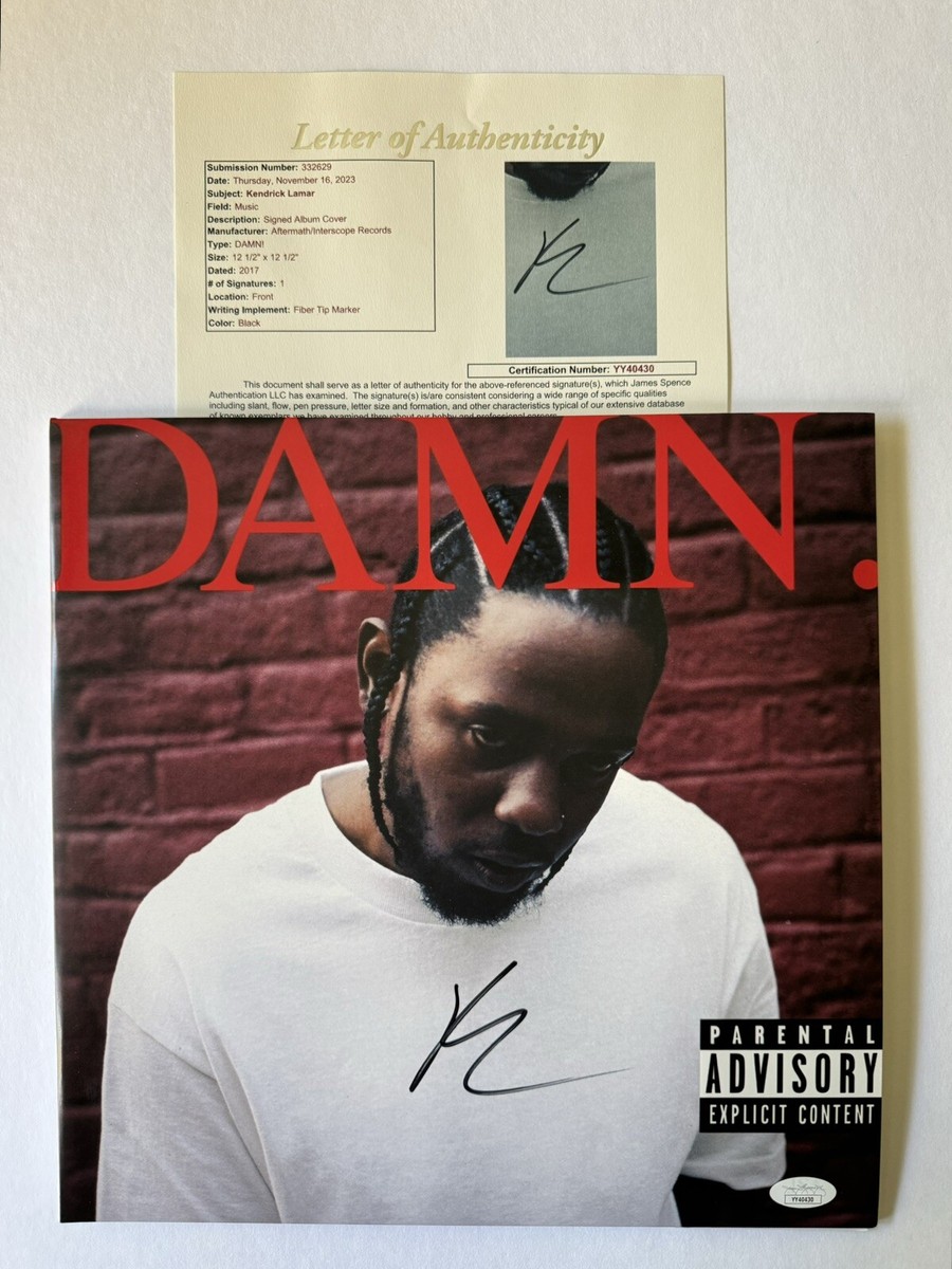 Kendrick Lamar Signed DAMN. Vinyl Album JSA LOA Mr. Morale Kendrick Lamar Signed DAMN. Vinyl Album JSA LOA Mr. Morale