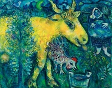 MARC CHAGALL Art Poster or Rolled Canvas Print "LA FERME"