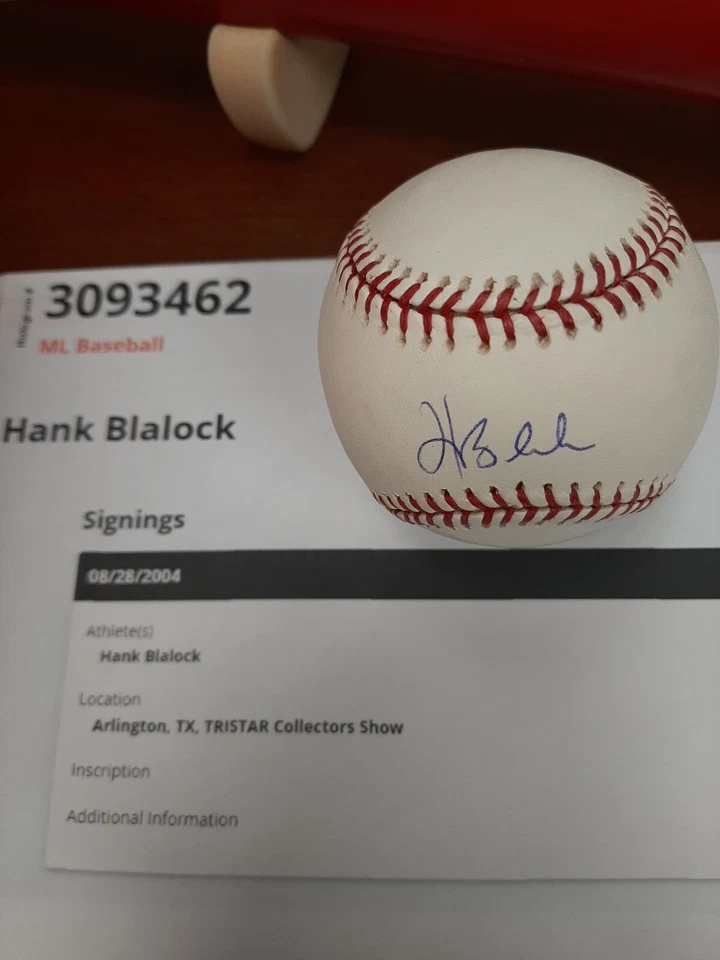 Hank Blalock Texas Rangers Autographed Baseball in Cube - Image 3 of 3