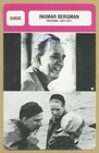 Ingmar Bergman (1918-2007) - Swedish director - Rare signed movie card - COA