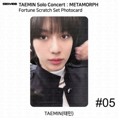 SHINee Taemin Solo Concert METAMORPH Fortune Scratch Set Photocard
