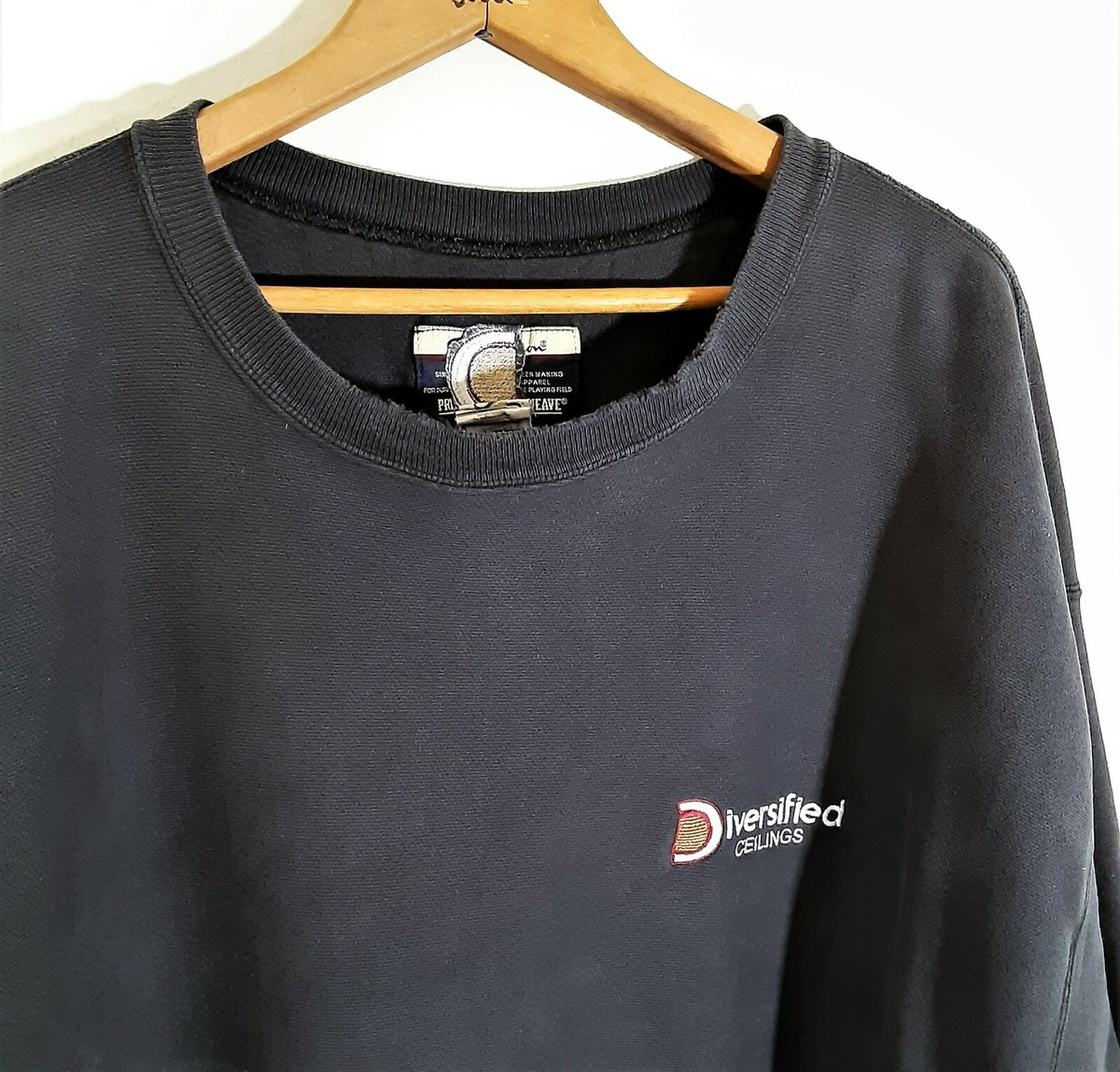 90s Champion REVERSE WEAVE® sweatshirt Vintage 90s Champion Reverse Weave Distressed Work Sweatshirt