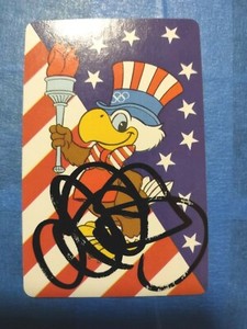 AL MICHAELS USA OLYMPIC PLAYING CARD SIGNED AUTOGRAPH DO YOU BELIEVE IN MIRACLES