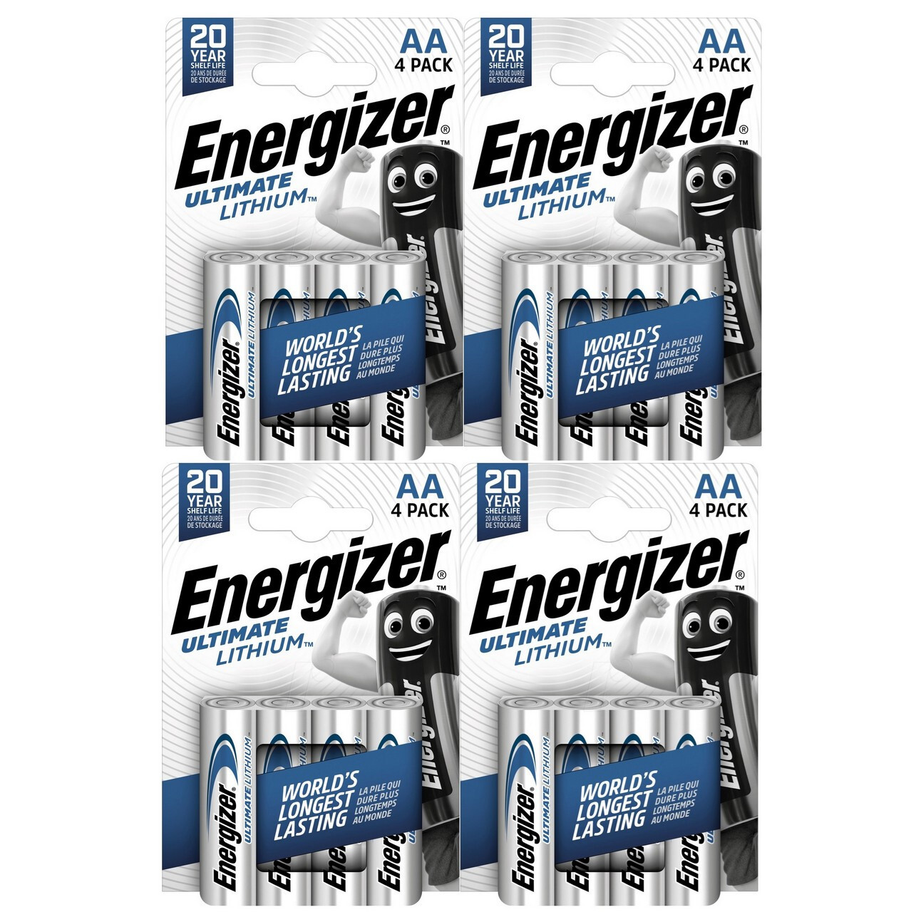 Batterie Energizer Lithium AA Pack 16 - Ultimate Lithium Stilo 1.5V