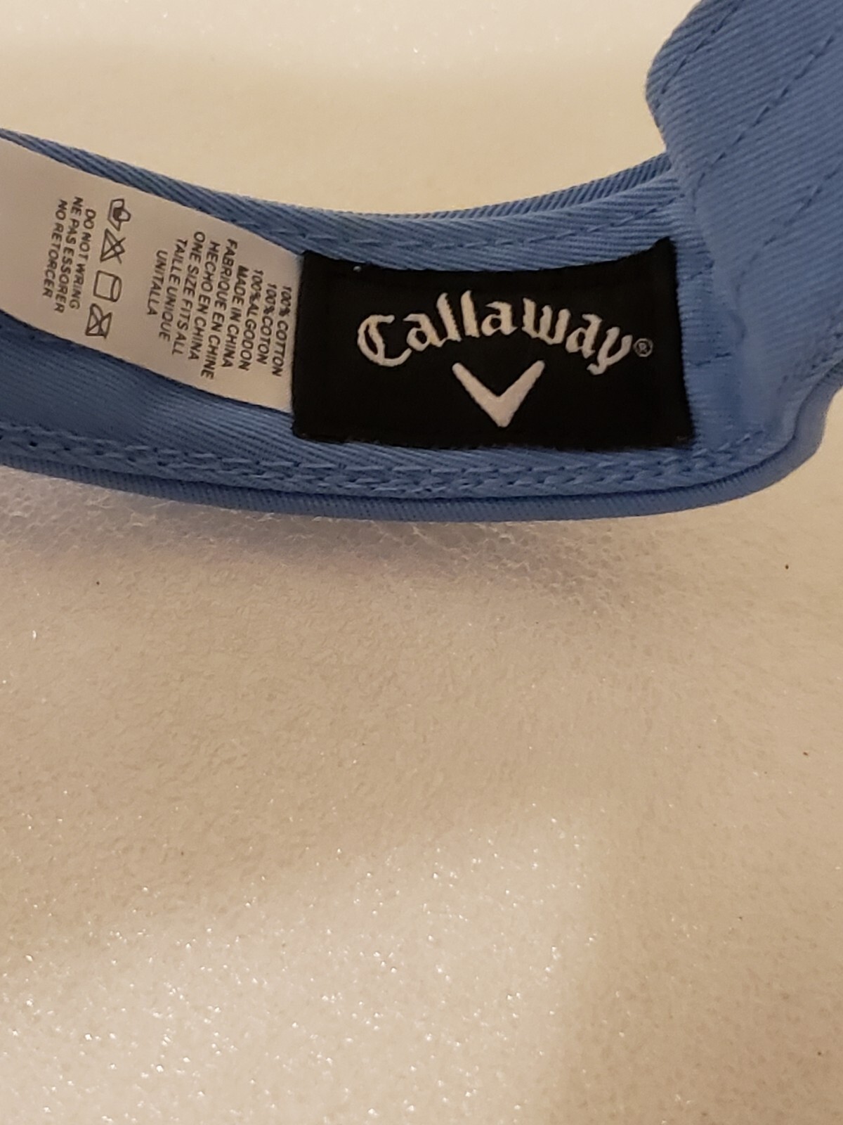 Callaway RAZR Odyssey Hex Black Tour Golf Visor Hat Cap Blue