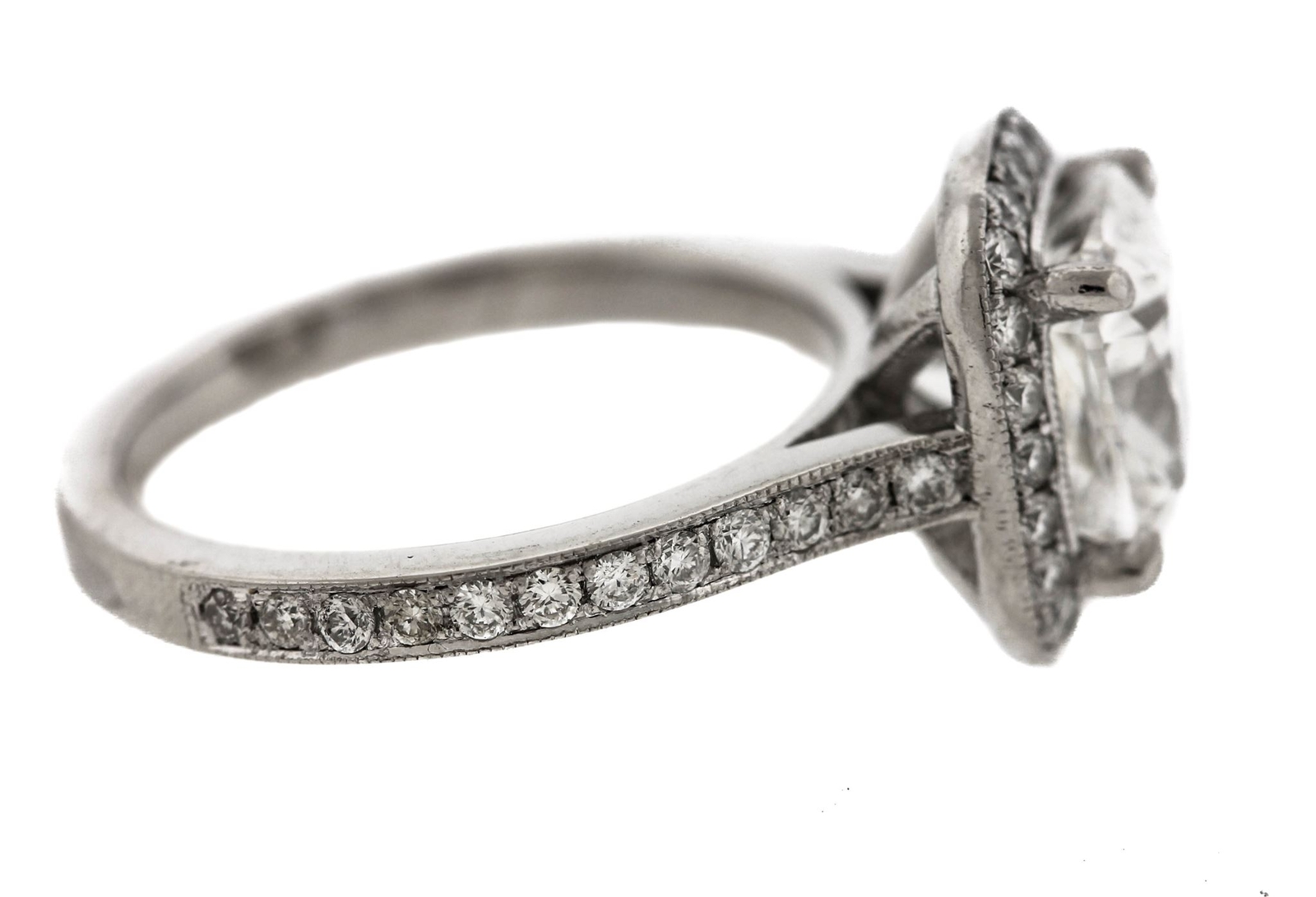 GIA Cushion Cut Modified Brilliant 2.51ct Diamond Engagement Ring in