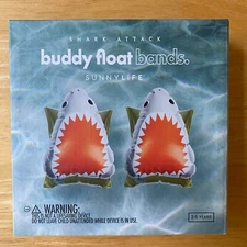 Sunnylife Buddy Float Bands Pool Floats - Shark Attack - Ages 3-6