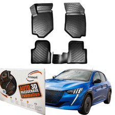 Trimak 3D Gummimatten für Peugeot 208 2019-2025 Fussmatten Auto TPE Fußmatten
