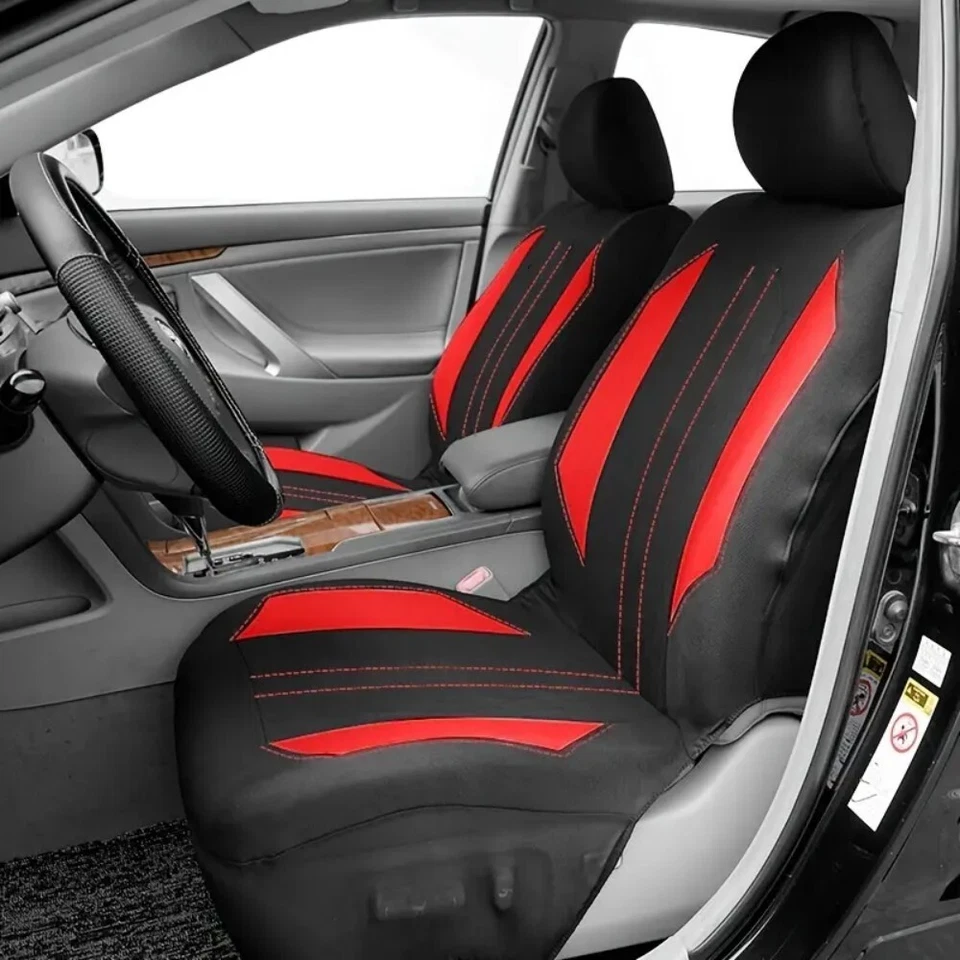 Juego completo de funda de asiento de coche de 5 asientos alfombrilla de cojín protectora delantera trasera para Nissan Foto 2 de 4
