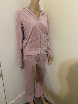 Juicy couture NEW Medium Top Large Pants (shorter) Tracksuit Set Baby Pink