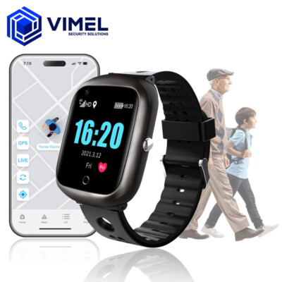 GPS Tracker Smart Watch for Kids Elderly People 4G Monitoring App SOS  Calling