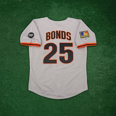 応援グッズ Barry Bonds San Francisco Giants jersey Barry Bonds San Francisco Giants Men's Alternate Black Jersey w