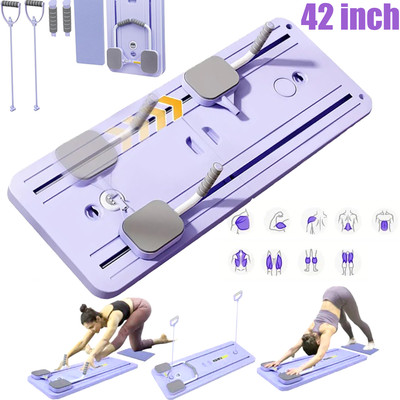 Pilates Board, Pilates Reformer Set, Foldable Pilates Reformer Board for Home US