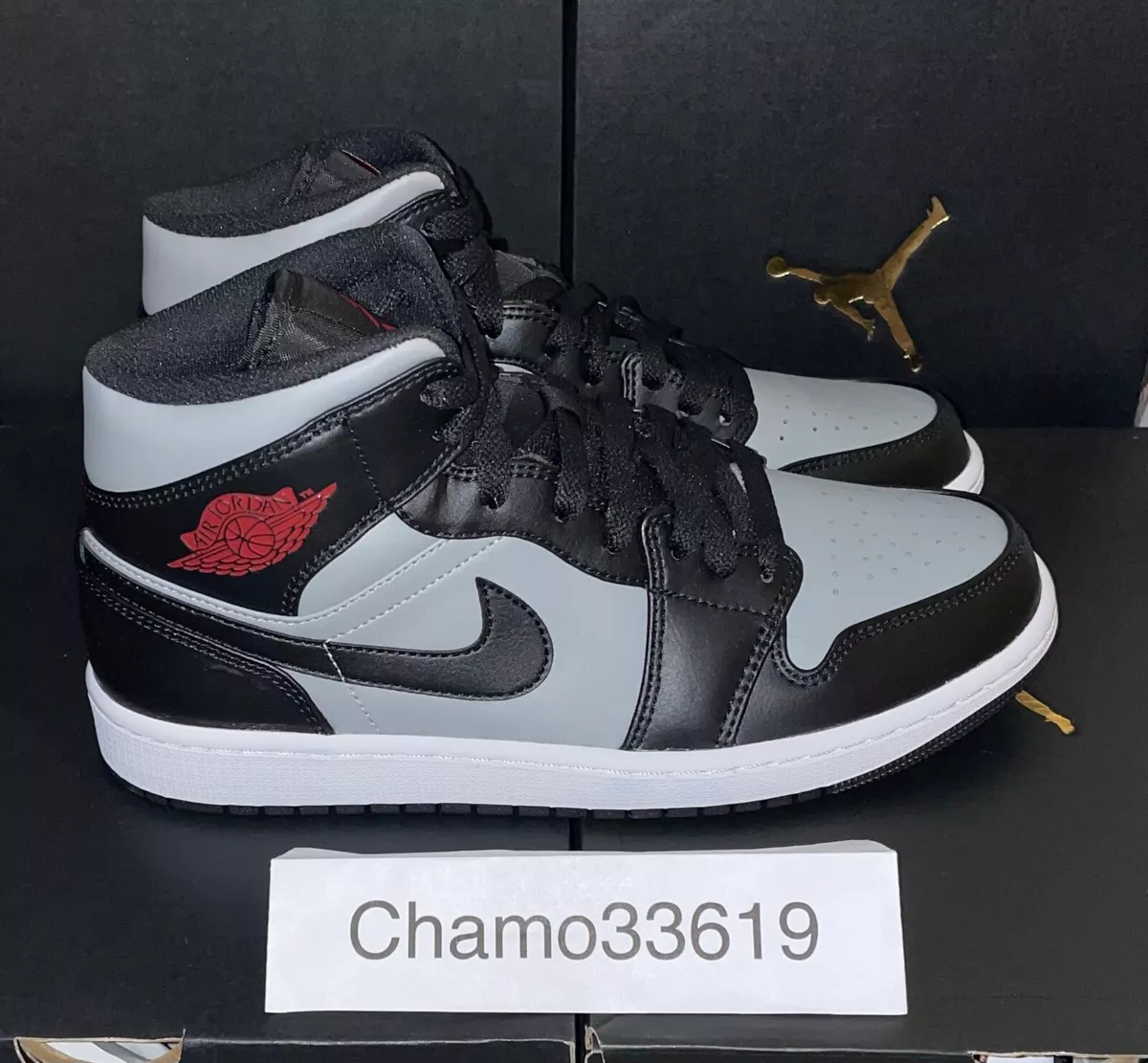 Air Jordan 1 Mid Shadow Red, 554724-096