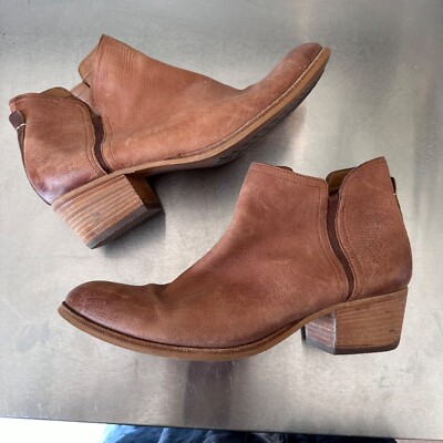 Clarks Artisan Boots Womens Maypearl Ramie Ankle Boot Brown Oiled Leather 