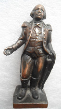 Alte Gusseisen Spardose George Washington Figur Höhe 16cm.