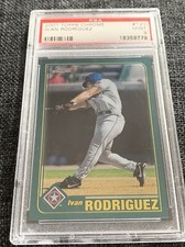 2001 Topps Chrome Green  #120 Ivan Rodriguez Graded PSA 9 Mint Texas Rangers