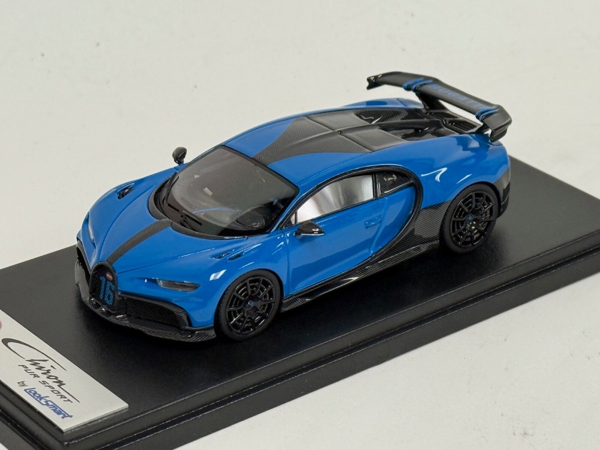 1/43 Looksmart BUGATTI Chiron Pur Sport Agile Blue LS520A | eBay