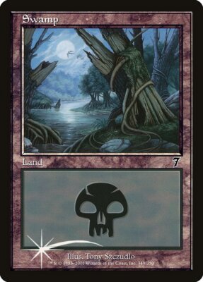 Swamp 7th Edition (349B) FOIL Magic the Gathering MTG STOCK IMAGE