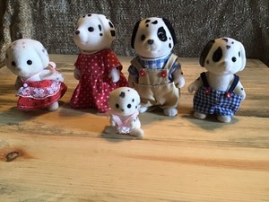calico critters dalmatian dog family