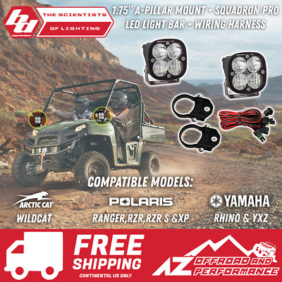 BAJA DESIGNS Squadron Pro A-Pillar Light Kit For Polaris Ranger FREE SHIPPING