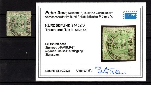 Taxi 46 Winzig Deposited Stamped BPP Befund (BA4243