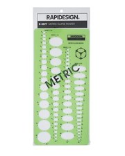 Rapidesign Metric Ellipses Master Template, Projections of 25, 35, 45 and 60 ...