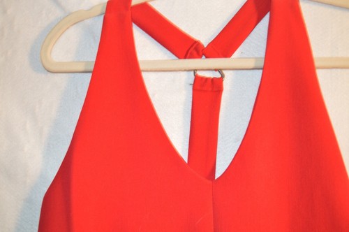 Armani Exchange bright red bodycon short cocktail dress NWT sz 10 - Picture 3 of 6