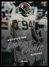 2018 Panini Luminance Daron Payne Rookie Washington Redskins #126