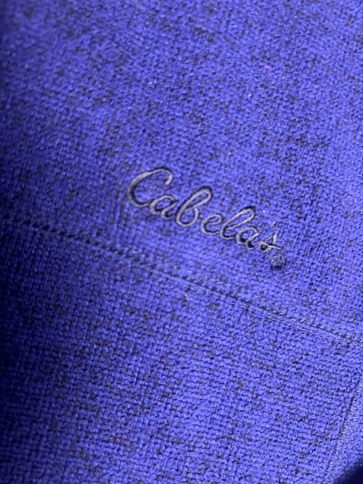 Cabela's Fleece Jacket Men Large Blue Full Zip Zipper Pockets - Size L - product detail image 3