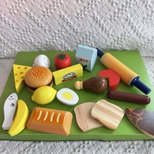 Melissa And Doug Play Food Lot Wooden Wood Pretend Play Cooking Educational Toys