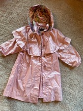 Rothschild pink spring rain coat vintage y2k floral