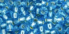 6/0, Toho Seeds, #23, Silver-Lined AQUAMARINE, 10g, TR-06-23