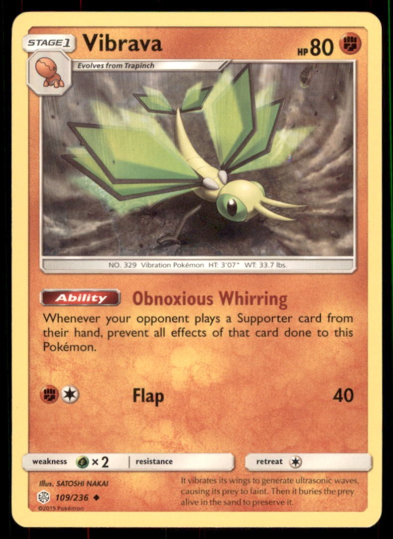 Pokemon TCG Vibrava 109/236 Regular 