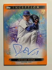 Jordan Wicks RC 2024 Topps Inception Orange Auto /25 Chicago Cubs Autograph