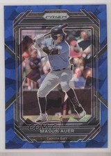 2023 Panini Prizm Blue Ice Prizm Mason Auer #123 3p5