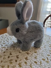 Electronic Plush Bunny, Rabbit, Squeaking Walking Wagging, Moving Pet, Battery