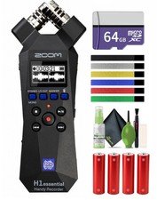 Zoom H1essential Stereo Handy Recorder 2024 Model, Essential Series with